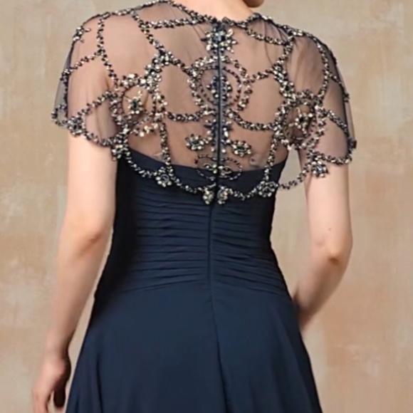 Gray Size 18 A-Line Gown - Picture 4 of 5